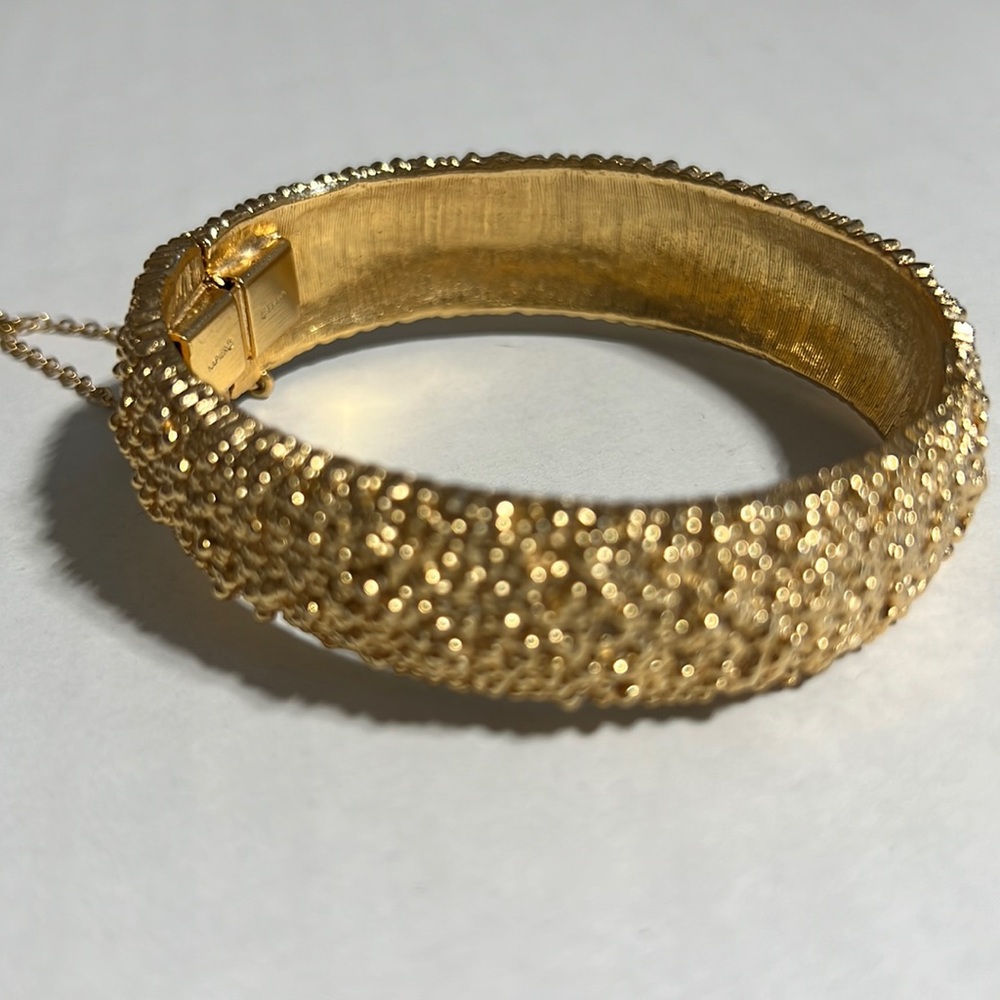 NAPIER || Round Studded Textured Bangle Bracelet. - Picture 1 of 9